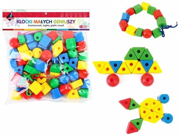 Geometric blocks 62 delar i påse 112558