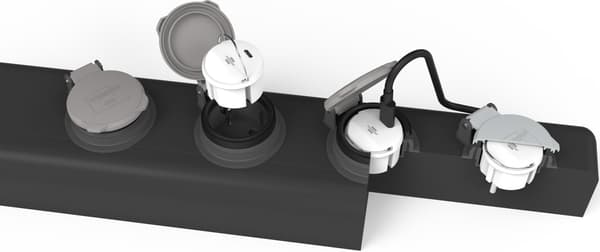 Brennenstuhl-pistorasiasisäke, Schuko, USB-C, PD 20 W