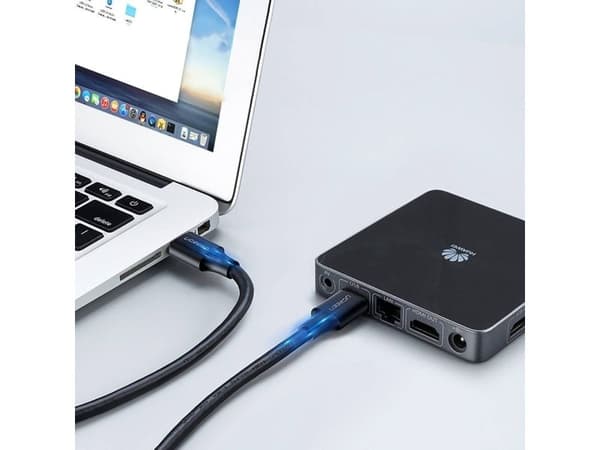 USB-kabel Ugreen USB-A til USB-A 3 m svart (90576)
