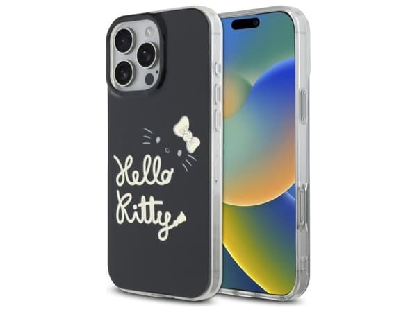 Hello Kitty IML Golden Diva MagSafe Case for iPhone 16 Pro Max - Black