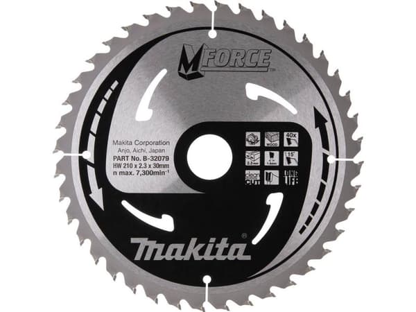 MFORCE pyörösahanterä 210x30mm 24hammasta