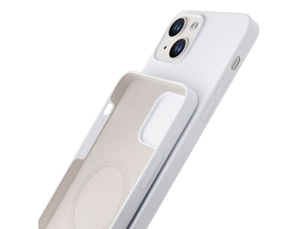 3mk Hardy Silicone MagCase til iPhone 14 Plus - hvit