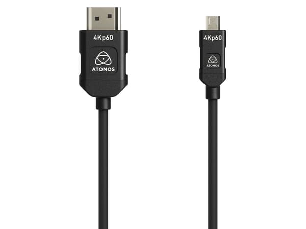 Atomos 4K60P HDMI Silicon Cable – Micro HDMI to Full-HDMI 45cm