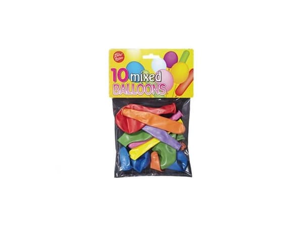 Mix balloner, 10 stk.