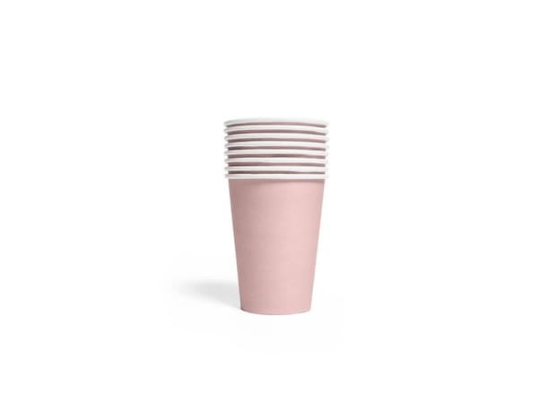 Rose gold pappersmuggar, 8 st