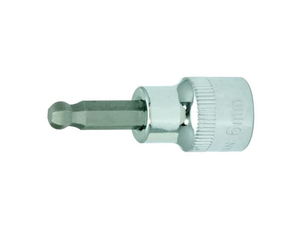 KS TOOLS 3/8" CHROMEplus bitssokkel, sekskant, kulehode, 8mm (918.3875)
