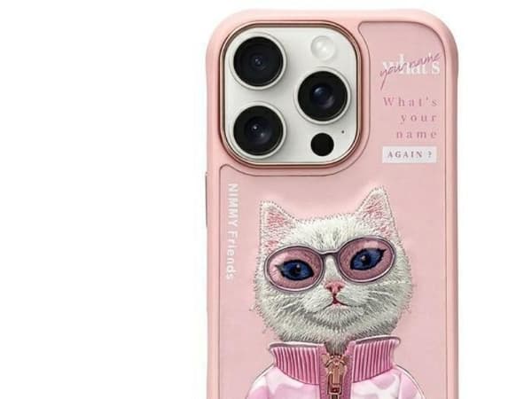 Nimmy Cool&Cute 2.0 kattedeksel til iPhone 16 Pro - rosa