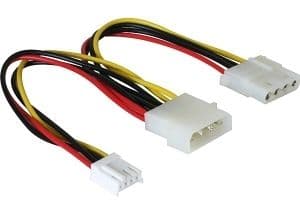 DeLOCK Y-cable power, 0,25 m