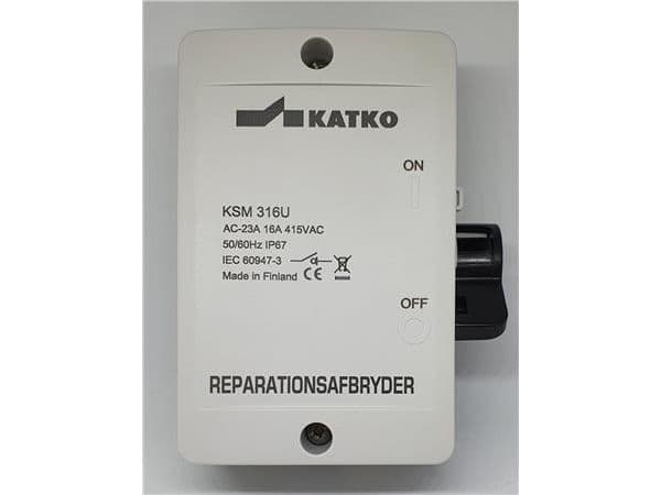 Säkerhetsbrytare KSM316 3P+hj 16A m/utlösning
