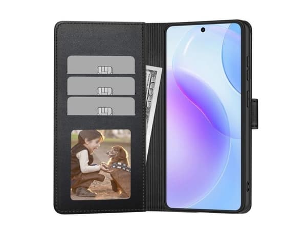 Tech-Protect Wallet Case for Samsung Galaxy S26 - Black