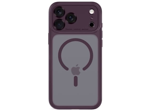 Tech-Protect MagPeak MagSafe CC Case for iPhone 18 Pro / 17 Pro - Dark Cherry Matte
