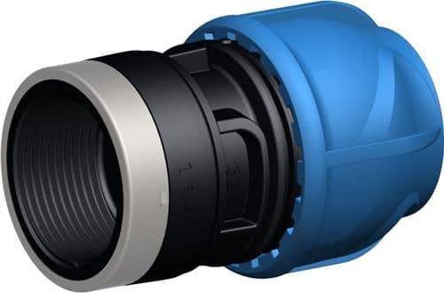 Overg.muffe 20mm x 1/2 - iJOINT PN16. PP-EPDM