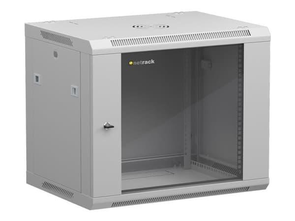 Netrack - Kotelo - seinäasennettava - harmaa - 9U - 19"