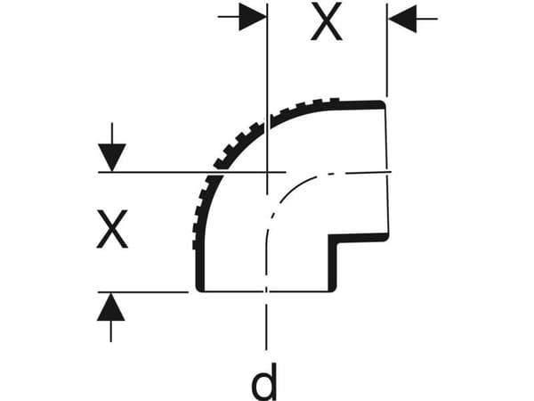 Geberit 305.880.14.1, 88,5°