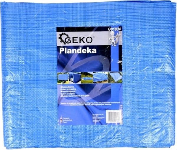 Plandekke Geko 5x8 m lett/blå ±5%