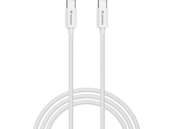 Verbatim 32409, 3 m, USB C, USB C, USB 2.0, 0,48 Gbit/s, Hvit