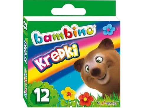 Färgkritor 12-färgs Bambino p10 MAJEWSKI