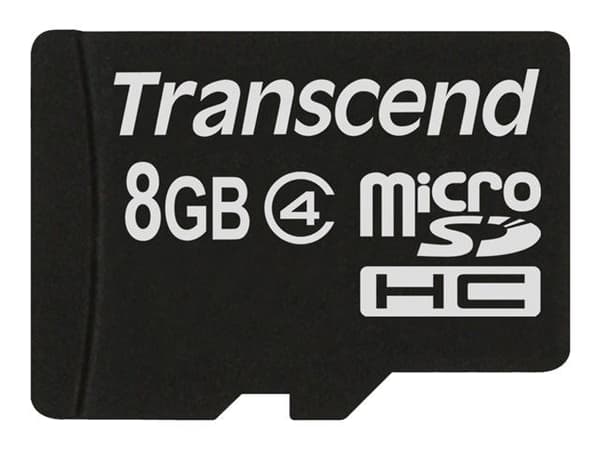 Transcend - Flashminnekort - 8 GB - Class 4 - microSDHC
