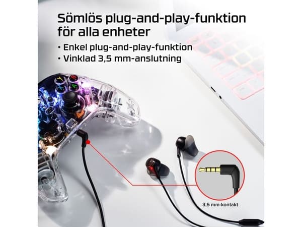 HyperX Cloud Earbuds III Black, 21,2 g, Svart