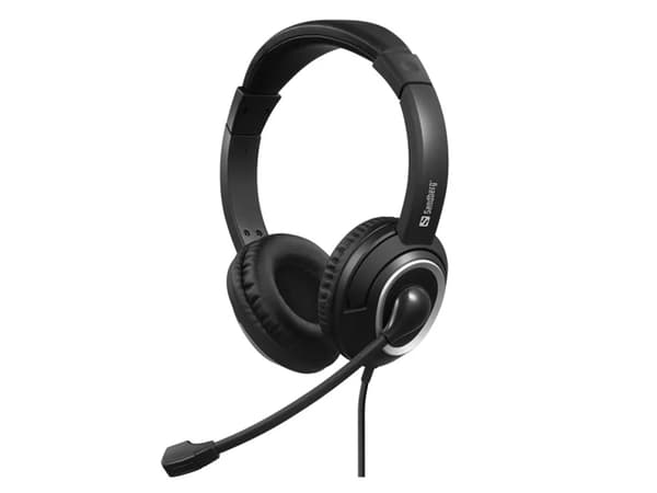 Sandberg - Headset - fullstorlek - kabelansluten - USB-C
