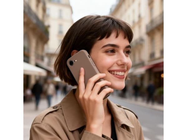 Tech-Protect silikonskal med MagSafe för iPhone 16e / 17e - Brun