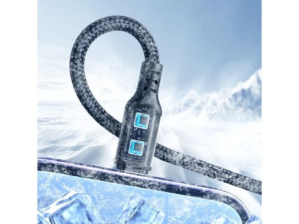 USB-kabel Joyroom USB-A - USB-C + microUSB + Lightning 0,3 m sort (6956116708979)