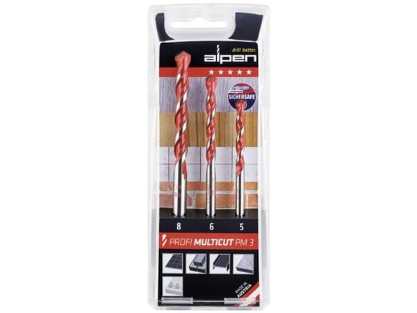 LOGO-Tools bor-sett Alpen Multicut 3 stk (5,6,8)