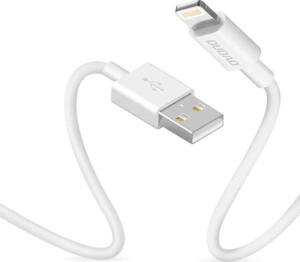 Dudao-kabel USB / Lightning 3A 1m hvit (L1L hvit)