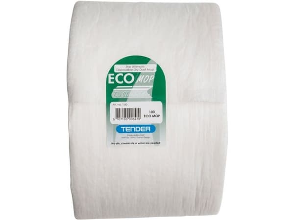 Mopprulle, TenTax Eco Mop, vit, 60 cm, perforerad, 100 st.