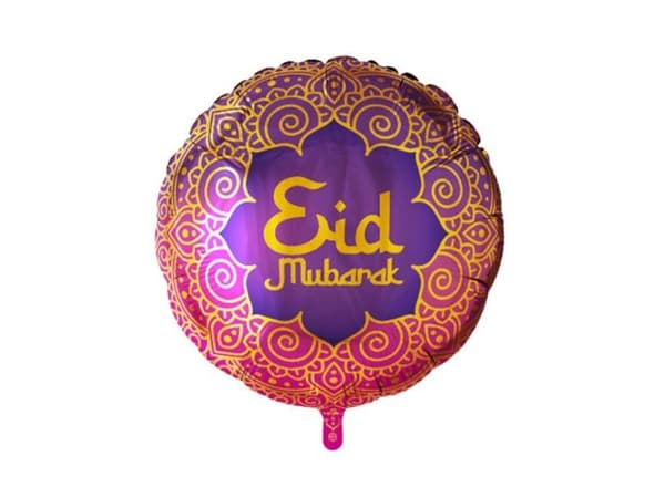 Eid Mubarak folio ilmapallo, 46 cm