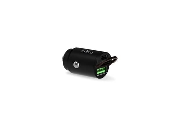 Puro Mini 30W Strømforsyning USB-C USB-A billader - svart