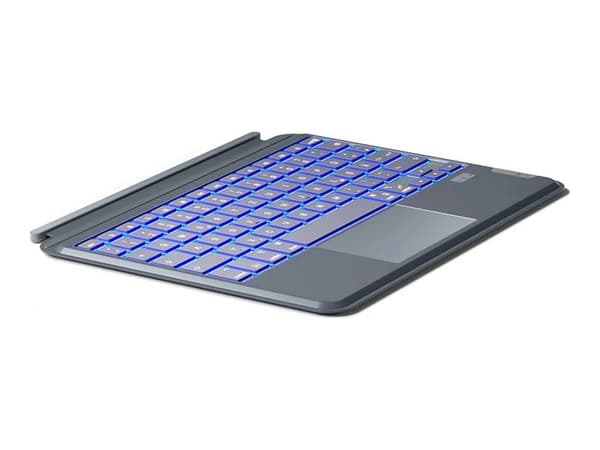 Inateck - Tangentbord - trådlös - Bluetooth 5.3, magnetisk docka - grå
