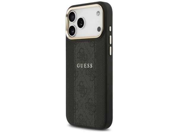 Guess 4G Stripe MagSafe case for iPhone 17 Pro Max - black