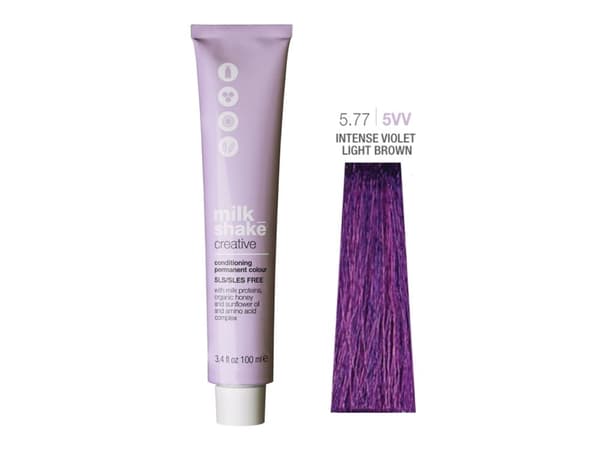Milk Shake Creative permanent hårfarge 5.775VV intense violet light brown 100 ml