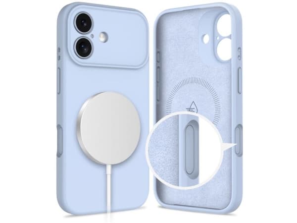 Tech-Protect silikon MagSafe-skal för iPhone 17 - blå