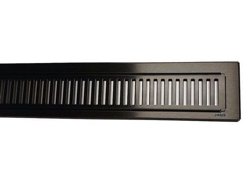 PURUS PVD behandlet sort rustfri rist og ramme RIB 800mm