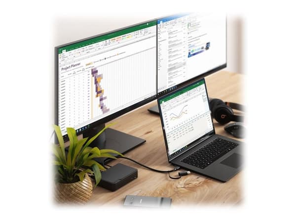 ALOGIC Universal Twin HD - Dockningsstation - USB-C - 2 x HDMI - 1GbE