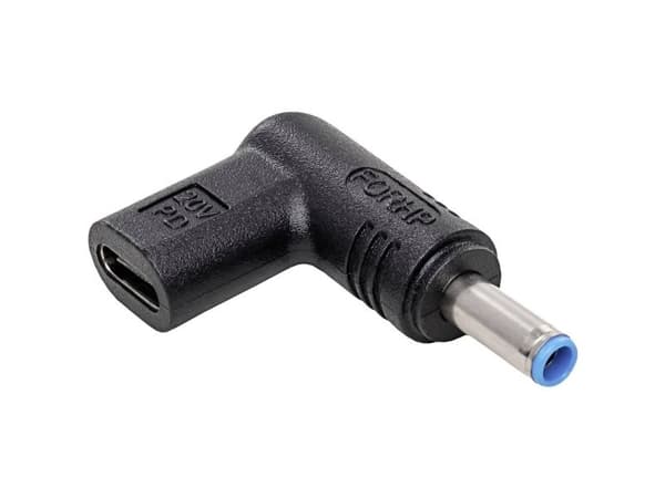 Akyga AK-ND-C09, USB-C, 4.5 x 3.0 mm, Sort