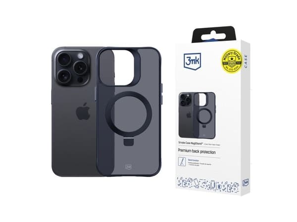 3MK Smoke Case iPhone 13 Pro Max med MagSafe & stativ