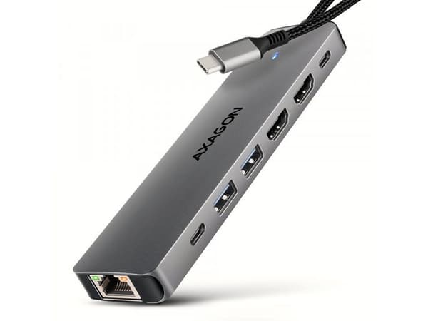 AXAGON HMC-7HX2 USB Hub, 2x USB-A, 1x USB-C
