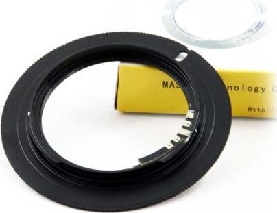 Massa Adapter SONY ALPHA til M42 + AF bekreftelse