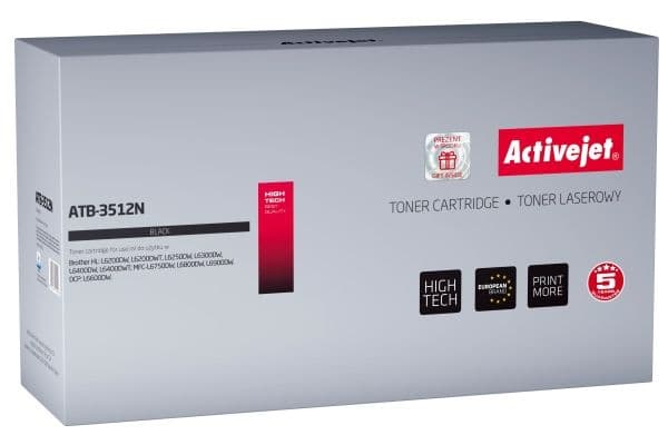 Activejet ATB-3512N, 12000 sider, Sort, 1 stykker