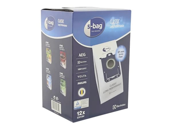 s-Bag Classic Long Performance E201SM - Pose - for støvsuger (en pakke 12)