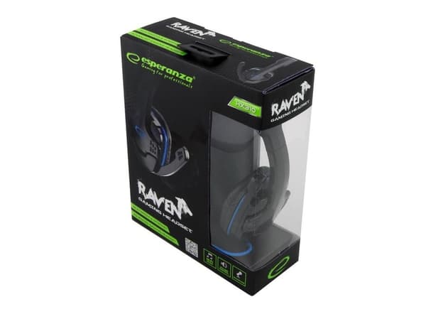 Headphones with microphone ESPERANZA 2 m 2x 3.5 mm plug