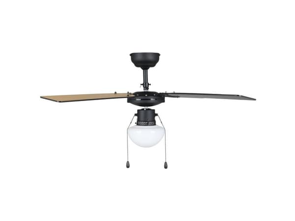 EGLO VENTILATOR AC E27 SORT/NATUR