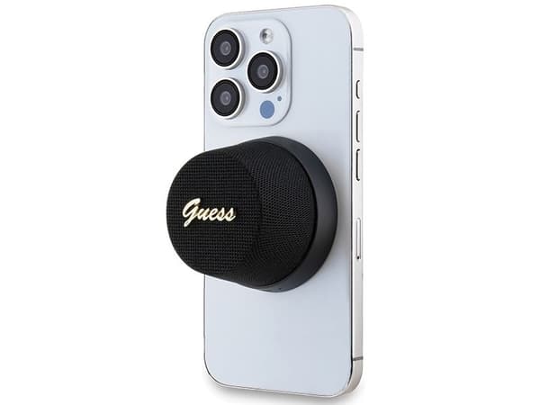 Guess Magnetic Script Metal Bluetooth speaker - black