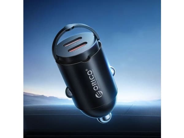 Orico MiniRing 30W bil-lader 2x USB-C sort