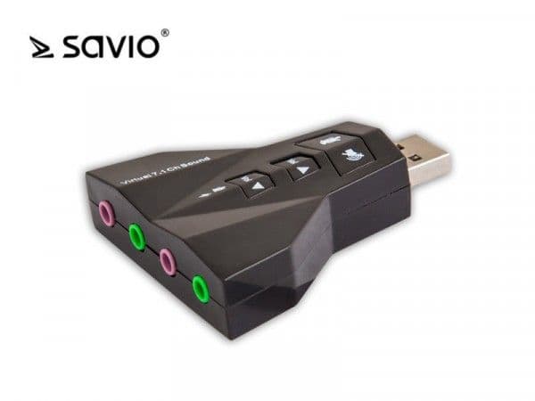 SAVIO AK-08 - Lydkort - 16-bit - 7.1 - USB 2.0