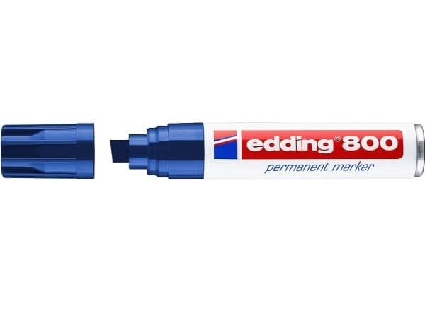 Permanent markör edding 800, snett, blå