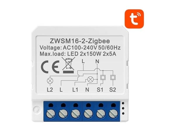 Avatto smart innfelt bryter ZigBee ZWSM16-W2 TUYA
